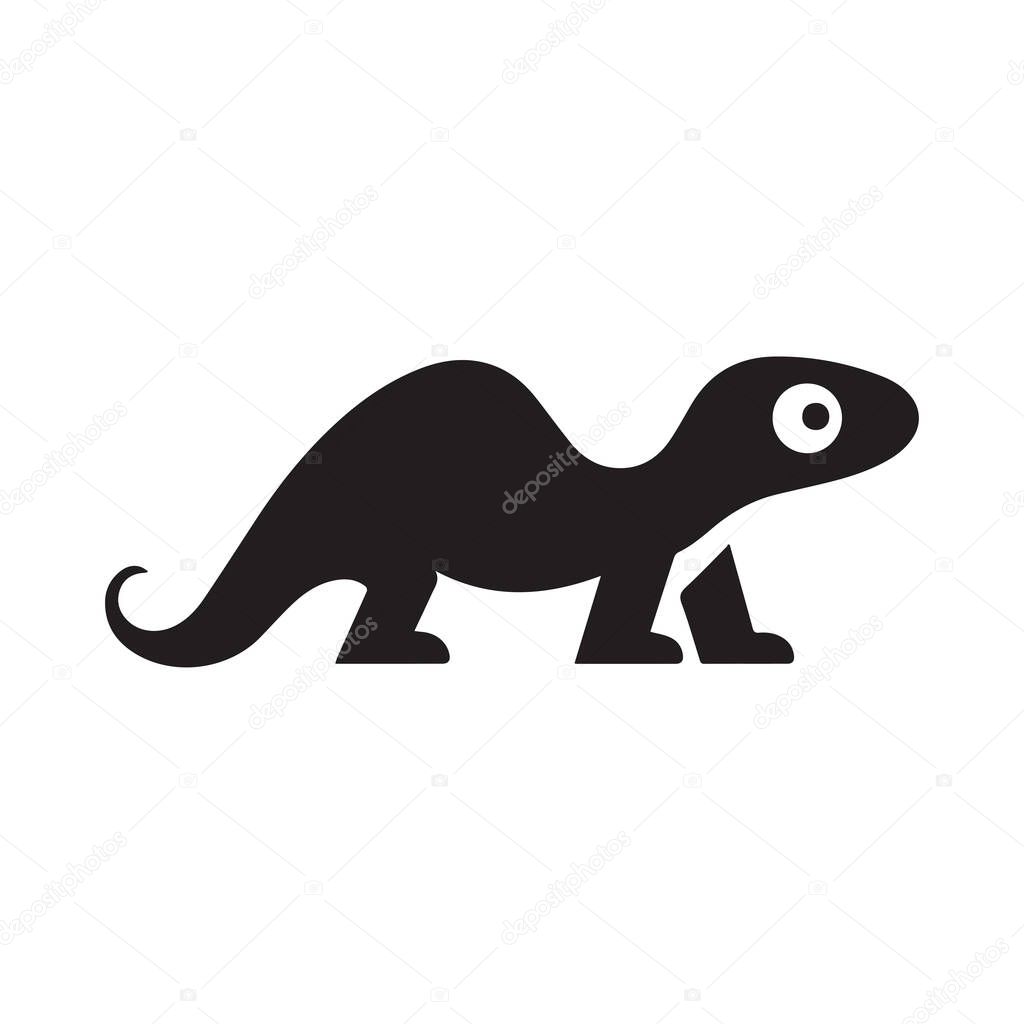 Spiral gecko house logo symbolizing creativity, growth and eco-friendly spirit