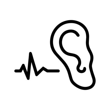 Odiyoloji araştırmaları ve koklea sağlık kampanyaları için eşsiz bir işitme logosu.