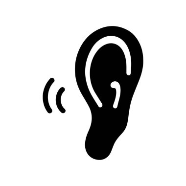 Okul materyalleri ve ses farkındalığı kampanyaları için mükemmel bir eğitim simgesi