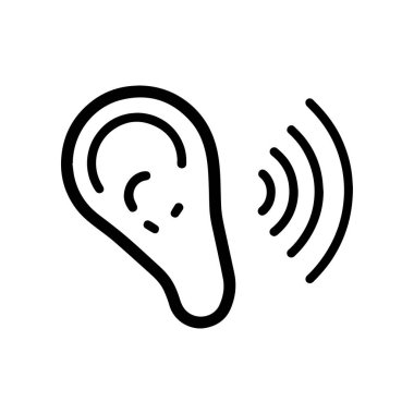 Topluluk işitme logosu işbirliğini ve ortak ses farkındalığını sembolize ediyor