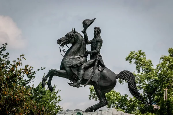 Andrew Jackson Socha Poblíž Bílého Domu — Stock fotografie