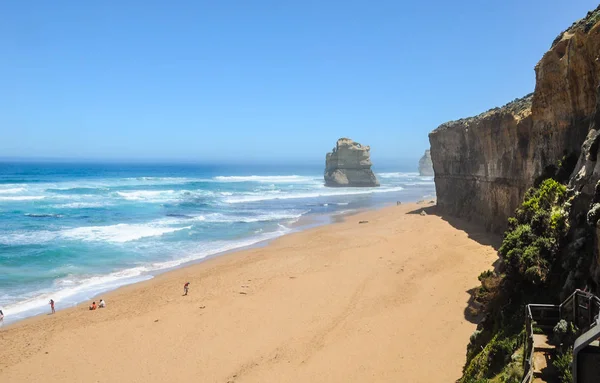 Nebeltag Der Australischen Pazifikküste Der Nähe Der Zwölf Apostel — Stockfoto