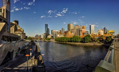 Melbourne güzel panoramik görünümü
