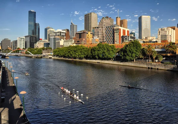 Hermosa Vista Panorámica Melbourne — Foto de Stock