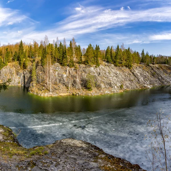Weekendowa Wycieczka Karelii Park Górski Ruskeala — Zdjęcie stockowe