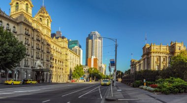 Melbourne sokaklarında. Avustralya