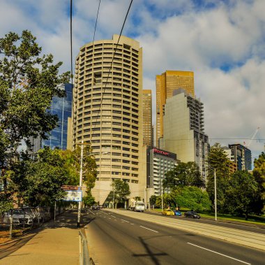 Melbourne sokaklarında. Avustralya