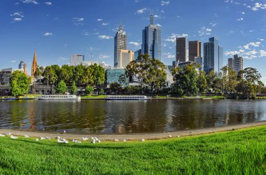 Melbourne Parkları ve Bahçeleri. Avusturalya