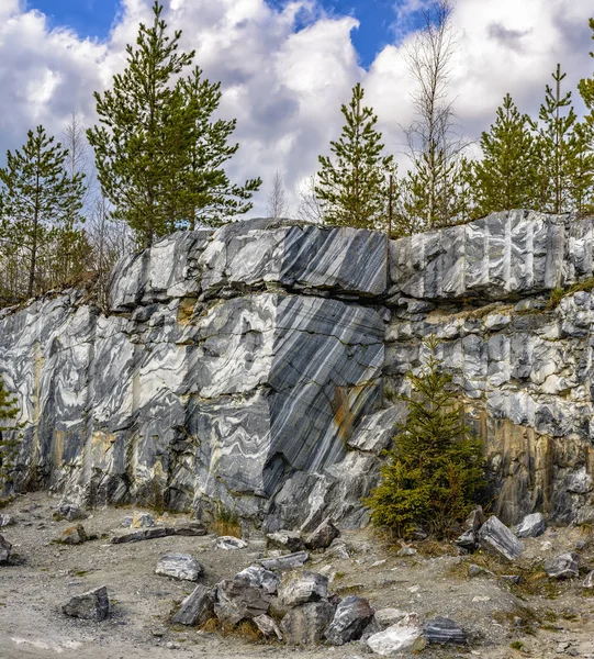 Hétvégi Kirándulás Karelia Városába Ruskeala Mountain Park — Stock Fotó