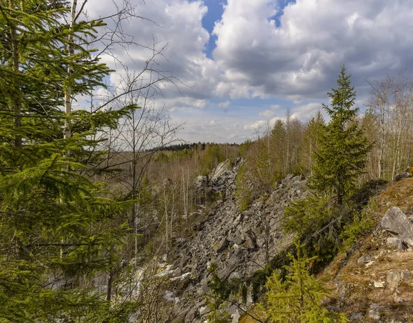 Viaje Fin Semana Karelia Parque Ruskeala Montaña — Foto de Stock