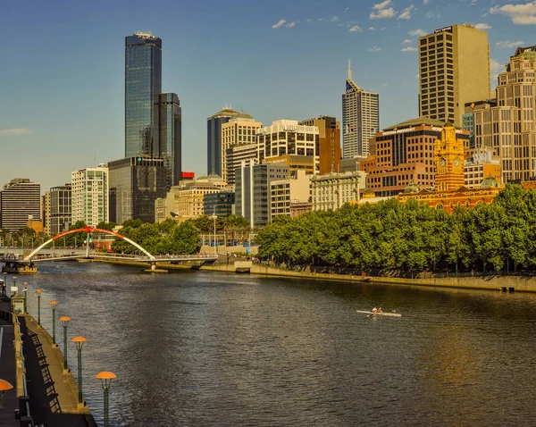 Hermosa Vista Panorámica Melbourne — Foto de Stock