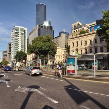 Melbourne sokaklarında. Avustralya