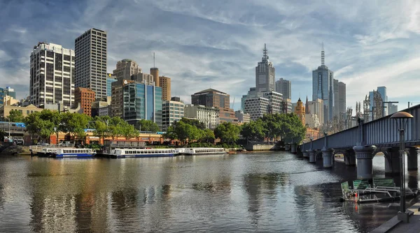 Die Ufer Des Yarra Flusses Melbourne — Stockfoto