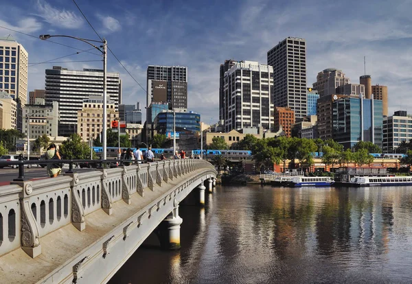 Stranden Floden Yarra Melbourne — Stockfoto