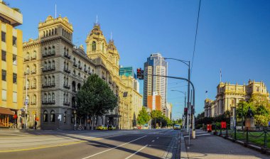 Melbourne sokaklarında. Avustralya