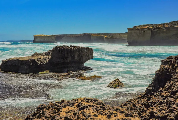 Ondas Costa Pacífico Viagem Para Austrália — Fotografia de Stock