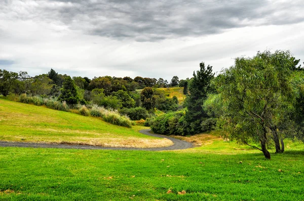 Esős Nap Park Wilsonban Park Található Hercegek Autópálya Berwick Victoria — Stock Fotó