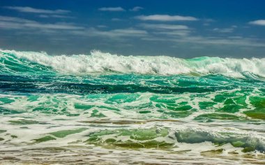 Pasifik kıyısındadalgalar. Avustralya'ya yolculuk.