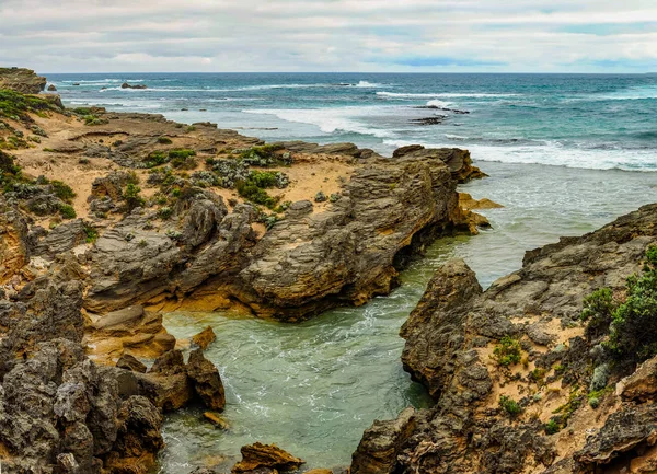 Costa Australiana Dell Oceano Pacifico — Foto Stock