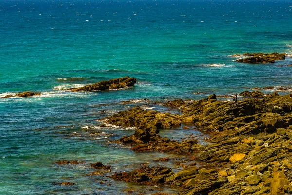 Todos Los Tonos Azul Del Océano Pacífico Costa Australiana —  Fotos de Stock