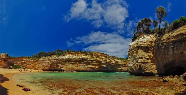 Wszystkie Odcienie Niebieskiego Oceanu Spokojnego Australijskie Wybrzeże — Zdjęcie stockowe