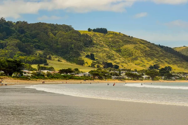 Alla Nyanser Blått Stilla Havet Den Australiensiska Kusten — Stockfoto