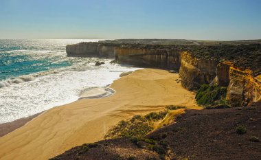 Güzel Pasifik okyanus kıyısı