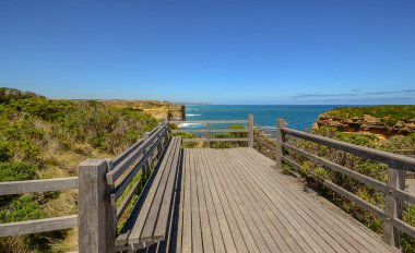 Pasifik Okyanusu'nun mavisinin tüm tonları. Avustralya kıyıları.