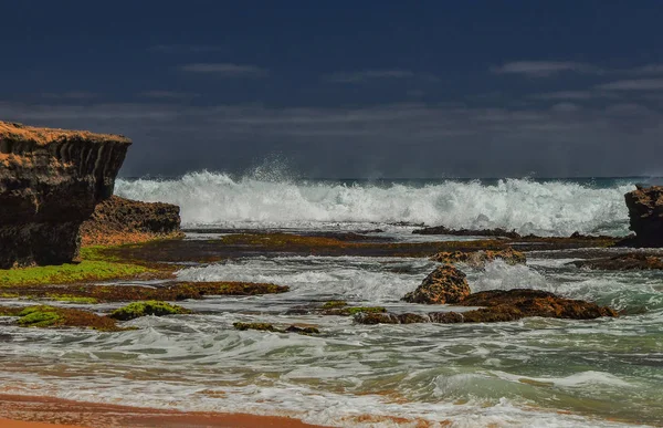 Vågor Stillahavskusten Resan Till Australien — Stockfoto