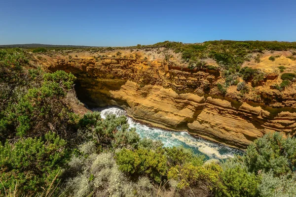 Alle Nuancer Blå Stillehavet Den Australske Kyst - Stock-foto