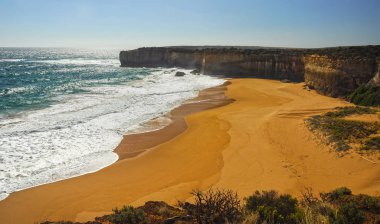 Güzel Pasifik okyanus kıyısı