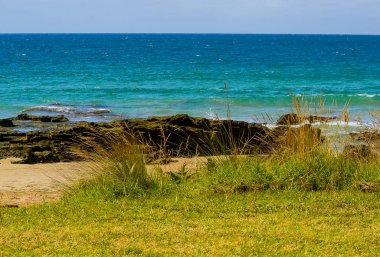Pasifik Okyanusu'nun mavisinin tüm tonları. Avustralya kıyıları.
