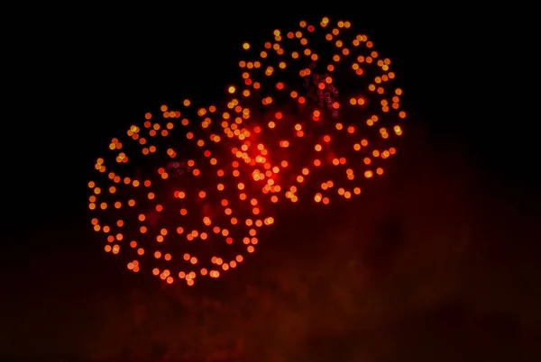 Fuegos Artificiales Cielo Nocturno —  Fotos de Stock