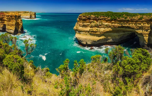 Todos Tons Azul Oceano Pacífico Costa Australiana — Fotografia de Stock