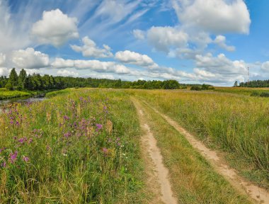 güzel, bulutlar, yaz yatay.
