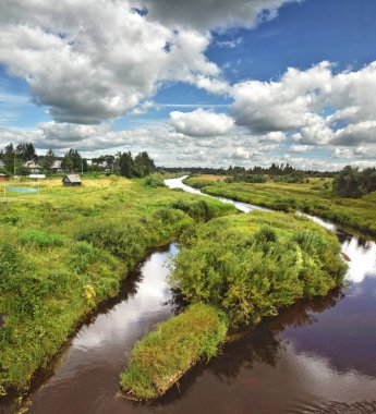 güzel, bulutlar, yaz yatay.
