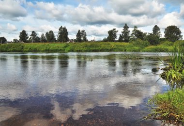 güzel, bulutlar, yaz yatay.