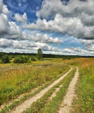 güzel, bulutlar, yaz yatay.