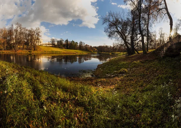 Paysage Avec Palais Sur Montagne — Photo