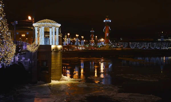 Uroczysta dekoracja centrum Sankt Petersburga dla Nowego Miasta — Zdjęcie stockowe