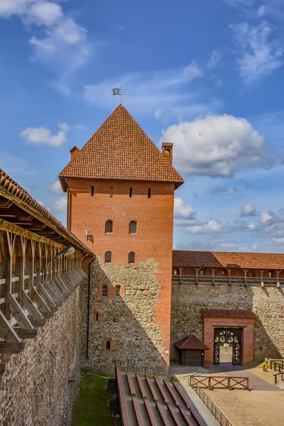 Castello di Lida, un castello nella Repubblica di Bielorussia a Lida, costruito — Foto Stock