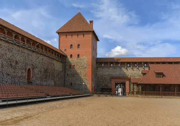 Lida Castle, een kasteel in de Republiek Wit-Rusland in Lida, gebouwd — Stockfoto