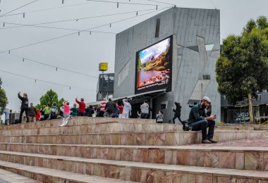 Federasyon Meydanı, Melbourne, Victoria, Avustralya, 2013.12.17 