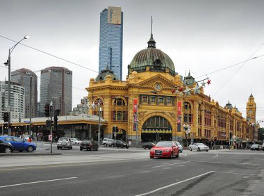 Flinders. St. Melbourne, Victoria, Avustralya, 2013.12.17 