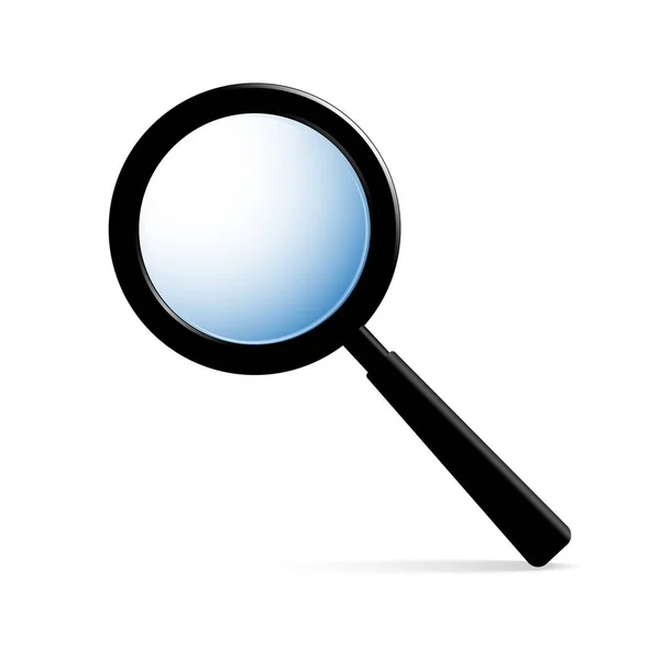 Magnifying glass on a white background — Stock Vector
