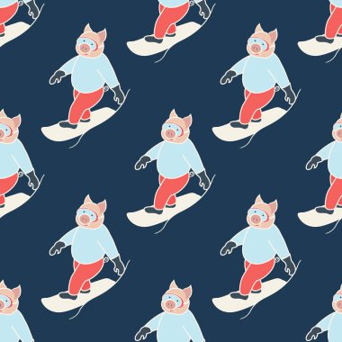 Snowboard seamless modeli