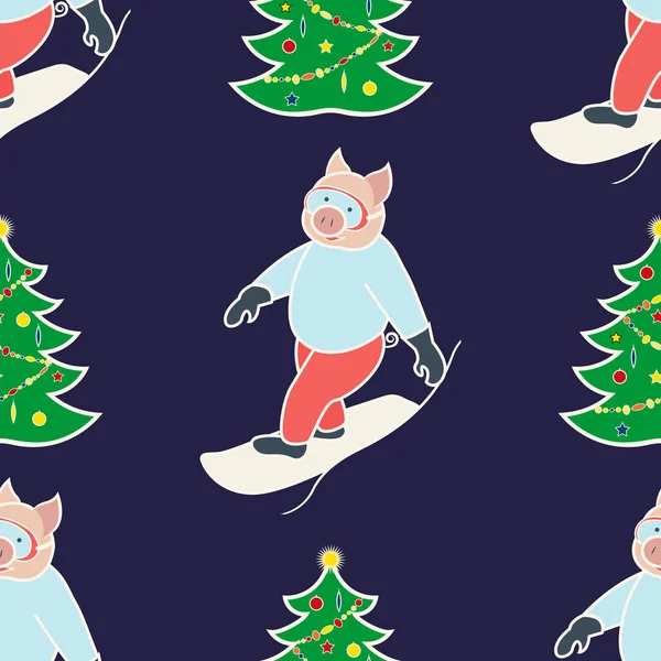 Modèle sans couture de Noël1 — Image vectorielle