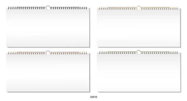 Ensemble de calendrier vecteur — Image vectorielle