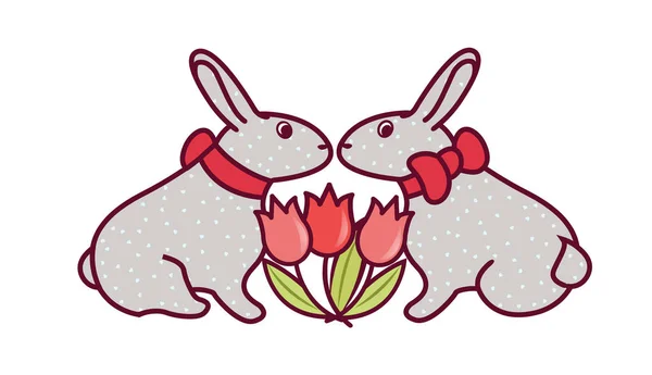 Easter Bunny Vector5 — Vector de stoc