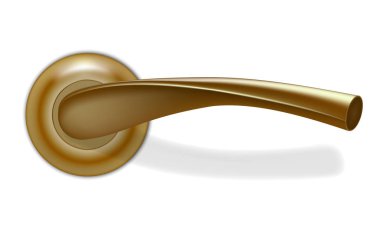 pirinç kapı kolu 2 vektör